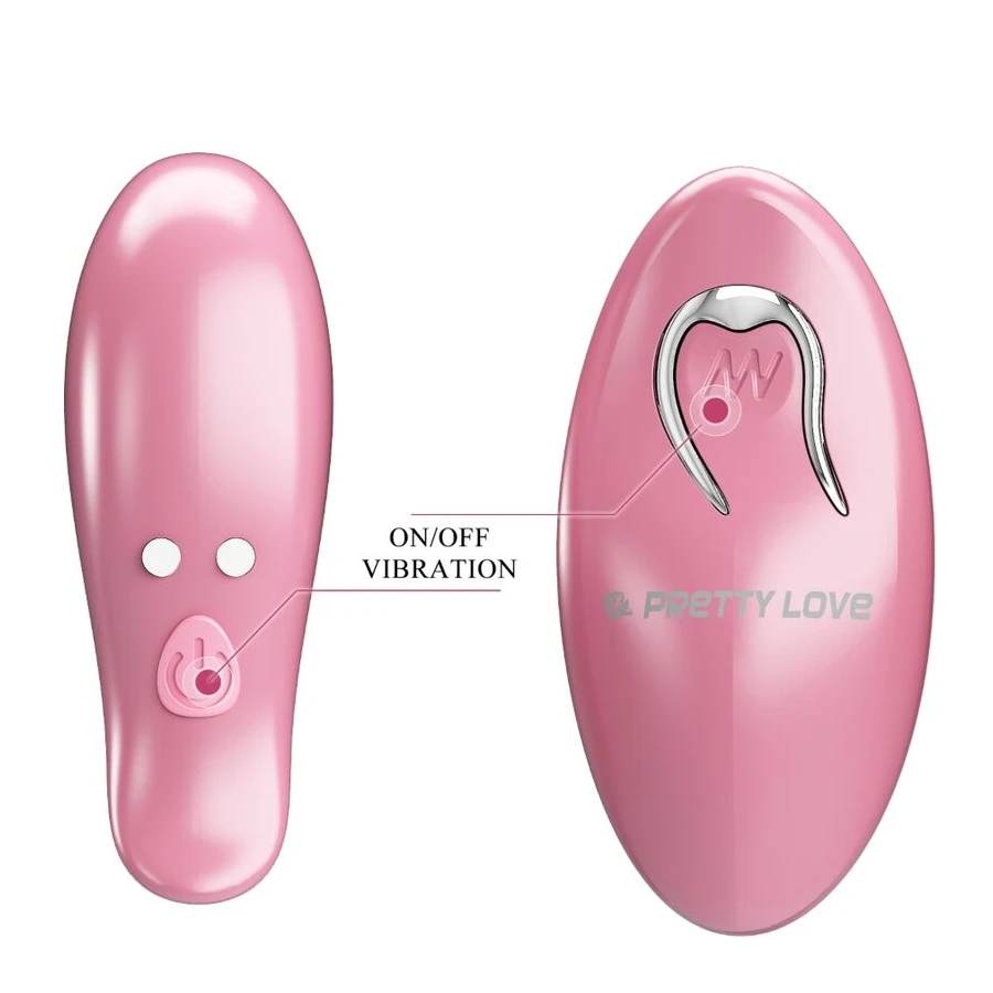 PRETTY LOVE - MORSETTI PER CAPEZZOLI CAILEY 10 VIBRAZIONI TELECOMANDO ROSA